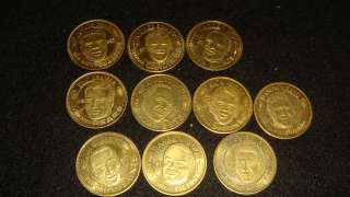 10 Limited Edition Quarterback club collectable coins  