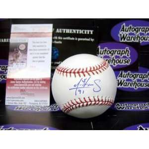  Alfredo Aceves Signed Baseball   Autographed Baseballs 