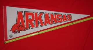 Vintage Arkansas Razorbacks NCAA Pennant  