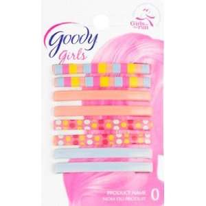 Goody Girls Inline Patterned Stay Tight Barrettes 8ct #02181 Color May 