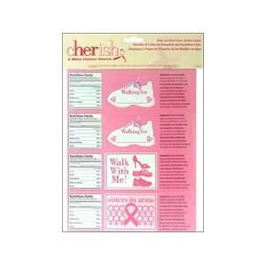  Simplicity Cherish Water Bottle Labels (Breast Cancer 