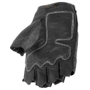  Powertrip Ladies Perf Graphite Leather Motorcycle Glove 