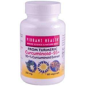  Vibrant Health, Curcuminoids   95 +, 250 mg, 60 Veggie 
