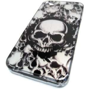 Apple iPhone 4 4S 4G Skull Halloween Art Gloss Smooth Design Case 