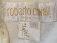 ROBERTO CAVALLI Stretch Cotton Tiger Striped Animal Print Jacket XS S 