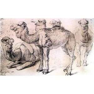   Print by Jean Antoine Watteau, 18x14 