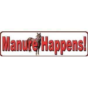  Manure Happens Nostalgic Tin Sign by Rivers Edge: Home 