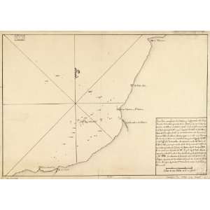    1790 map Salinas Bay, Costa Rica and Nicaragua
