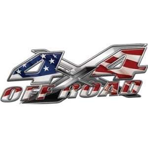  Full Color 4x4 Offroad Truck Decals with American Flag 