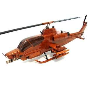 AH 1W Super Cobra Wood Model Helicopter 