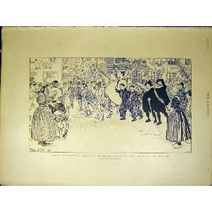  Queen Wilhelmina Procession Sketch Phil May Print 1898 