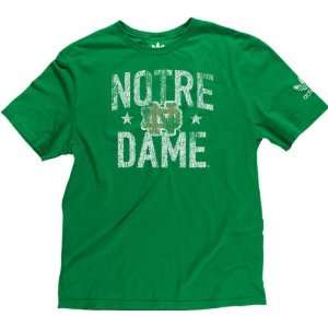    adidas Green Crackle Print NCAA Retro T Shirt