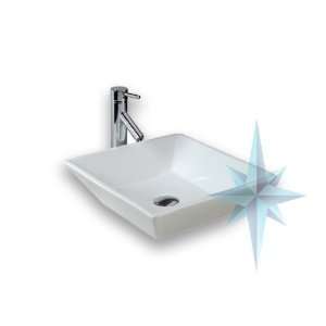    Polaris Sinks W071V White Porcelain Vessel Sink: Home Improvement