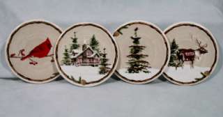 St Nicholas Square Snow Valley Set of Four Coasters New  