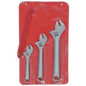  Crescent 3 Piece Chrome Finish Adjustible Wrench Set 