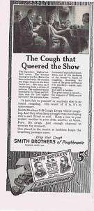 1919 VINTAGE AD   SMITH BROTHERS COUGH DROPS 2 8  