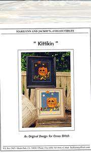Counted Cross Stitch Halloween  Kittikin  Leaflet.  
