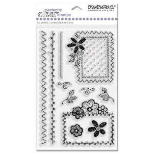   Perfectly Clear Polymer Stamps, Stitched Frames Arts, Crafts & Sewing