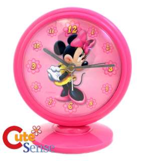 Disney Minney Mouse Alarm Clock /Watch Pink Stand 5  