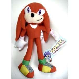 Sega Sonic the Hedgehog Plush Series   Knuckles 9in: Toys 