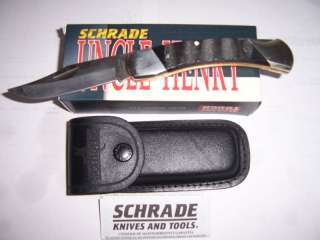 SCHRADE UNCLE HENRY BEAR PAW LB7 BUFFALO HORN HANDLE  