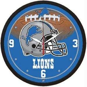 Detroit Lions Nfl Round Wall Clock:  Sports & Outdoors