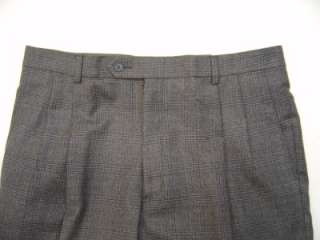 NWT Hart Schaffner Marx Mens Dress Pants 33 Comfort 100% Wool Pleated 