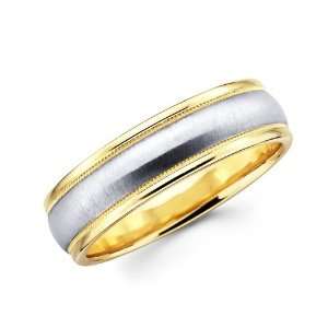   Fine Satin Finish Designer Wedding Band   Size 5.5 The World Jewelry