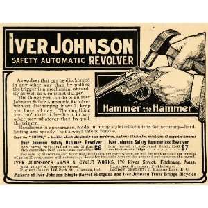  1907 Ad Iver Jonsons Arms & Cycle Works Revolver Gun 