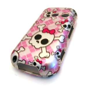  VN250 Cosmos Pink Emo Baby Skull Cute Bow Tie Gloss Case 