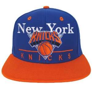  New York knicks Dash Retro Snapback Cap Hat Blue Orange 