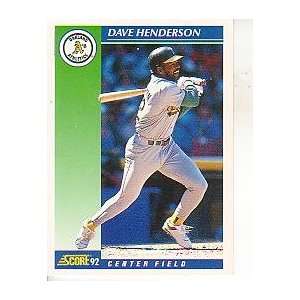  1992 Score #5 Dave Henderson [Misc.]