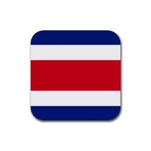  Costa Rica Flag Square Coasters (set of 4) Office 