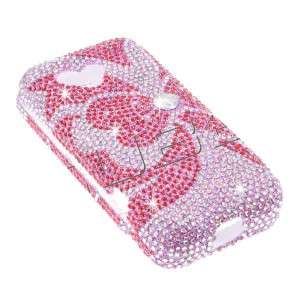 Pink HTC G1 GOOGLE PHONE CRYSTALS BLING COVER CASE  