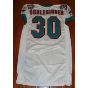 CORY SCHLESINGER Game Used MIAMI DOLPHINS Jersey   Jerseys:  
