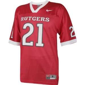 Rutgers Scarlet Knights Football Jersey Nike #21 Red Replica Football 
