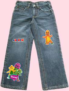 Barney Dinosaur Riff Jeans Baby Bop BJ Custom Personalized  