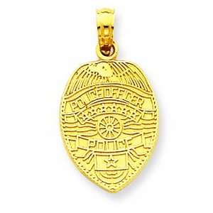  14k Police Officer Badge Pendant: Shop4Silver: Jewelry