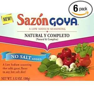 Goya Sazon Natural & Complete, 3.52 Ounce Unit (Pack of 6)  