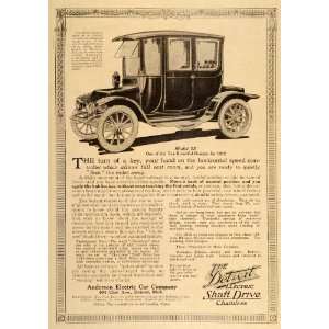  1911 Vintage Ad Detroit Electric 1912 Model 25 Car Auto 