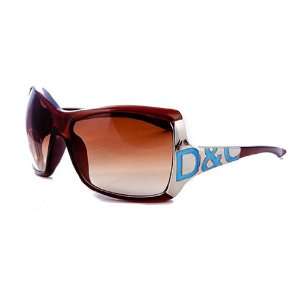   Womens Shades Sunglasses Blue Brown Inspired by D&G: Everything Else