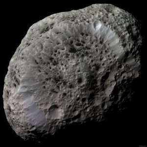  False Color View of Saturns Moon Hyperion Giclee Poster 