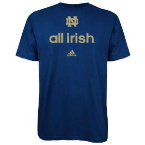  Notre Dame Fighting Irish adidas Navy All Irish T Shirt 