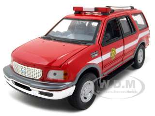 2000 FORD EXPEDITION XLT FIRE CHIEF 1:24 DIECAST MODEL  