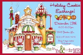 Christmas COOKIE EXCHANGE Party Invitations  