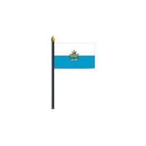  San Marino   4 x 6 World Stick Flag Patio, Lawn 