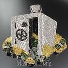 Mens Custom Lab Simulated Diamond Iced out Safe With Money HipHop 