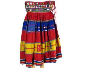 Vintage Tribal Belt Gypsy Belly Dance Long India Skirt  