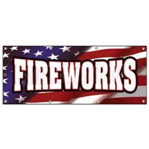  36x96 FIREWORKS BANNER SIGN stand firework store signs 
