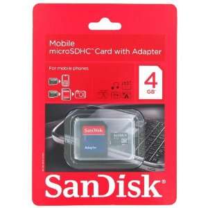  OEM SanDisk MicroSD 4GB TransFlash Memory Card SDSDQ 004G 